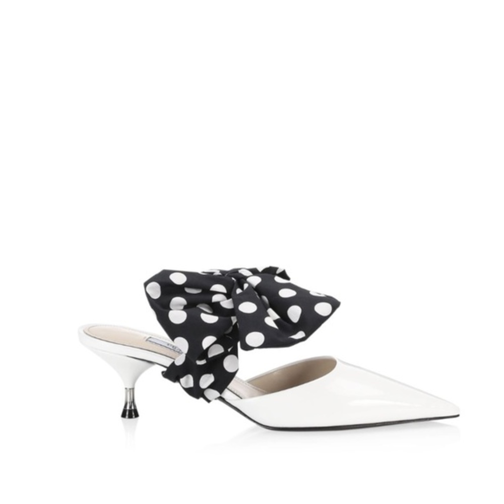 NWOT Prada white Mule kitten heel - Picture 8 of 8